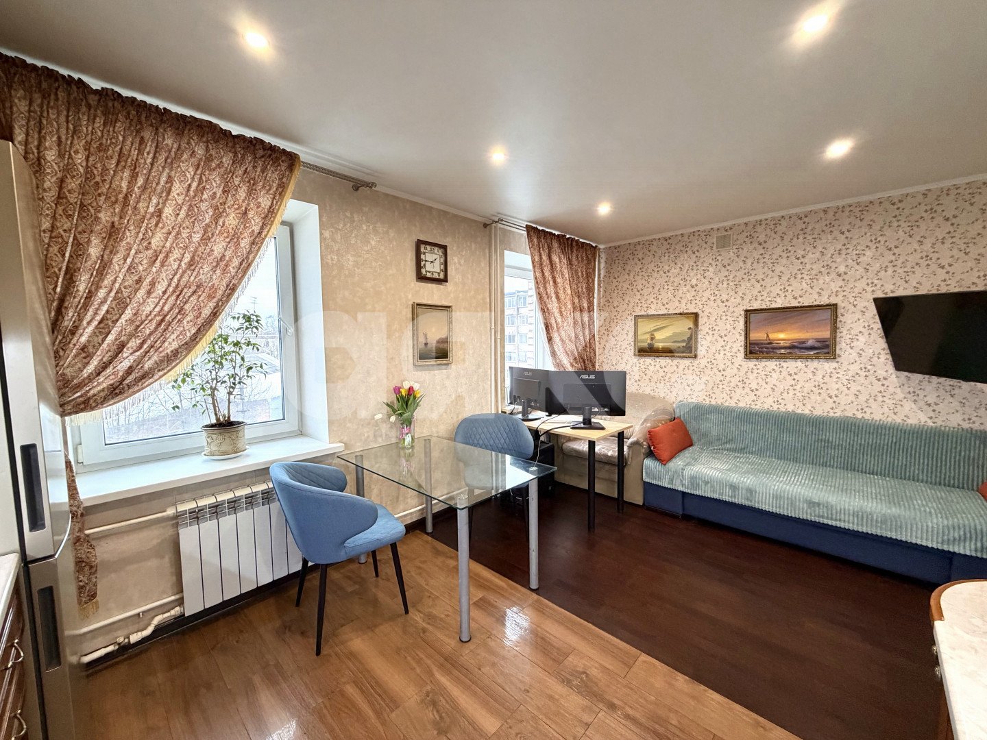 Фото №2: 2-комнатная квартира <span class="whitespace-nowrap">58 м²</span>, <span class="whitespace-nowrap">3/6 эт.</span> - Раменское, Залинейный, п. Красный Октябрь, ул. Десантная, 14