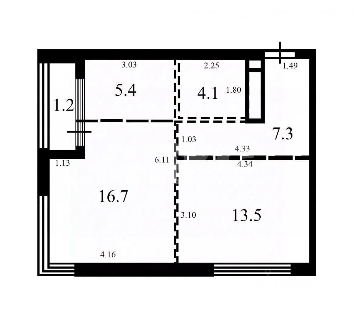 Фото №8: 2-комнатная квартира <span class="whitespace-nowrap">50 м²</span>, <span class="whitespace-nowrap">4/22 эт.</span> - Москва, ул. 3-я Хорошёвская, 17А