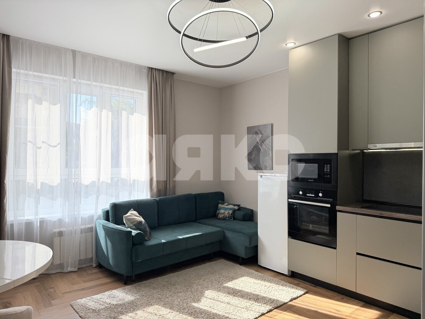 Фото №6: 2-комнатная квартира <span class="whitespace-nowrap">74 м²</span>, <span class="whitespace-nowrap">1/8 эт.</span> - Анапа, Парковый, мкр. ЖК Времена Года, ул. Мирная, 29к5