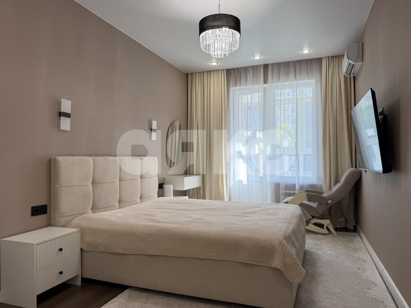 Фото №8: 2-комнатная квартира <span class="whitespace-nowrap">74 м²</span>, <span class="whitespace-nowrap">1/8 эт.</span> - Анапа, Парковый, мкр. ЖК Времена Года, ул. Мирная, 29к5