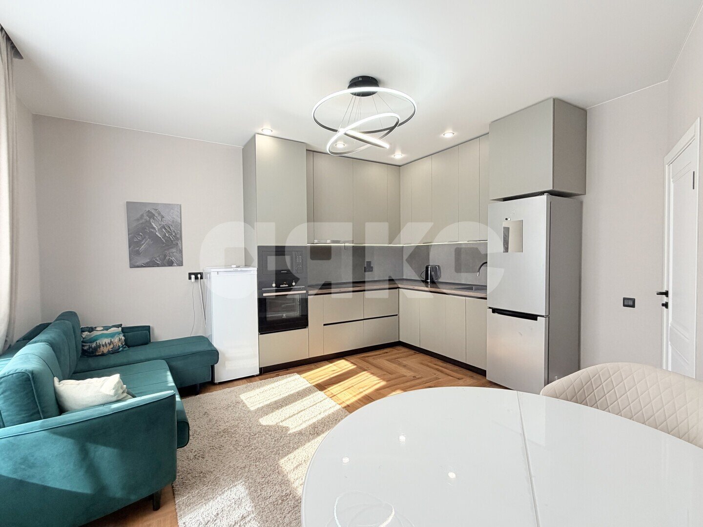 Фото №3: 2-комнатная квартира <span class="whitespace-nowrap">74 м²</span>, <span class="whitespace-nowrap">1/8 эт.</span> - Анапа, Парковый, мкр. ЖК Времена Года, ул. Мирная, 29к5