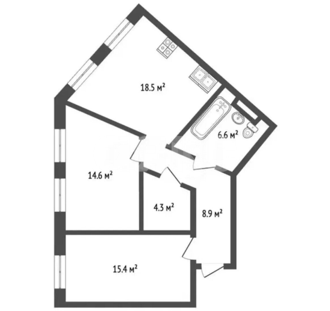Фото №26: 2-комнатная квартира <span class="whitespace-nowrap">74 м²</span>, <span class="whitespace-nowrap">1/8 эт.</span> - Анапа, Парковый, мкр. ЖК Времена Года, ул. Мирная, 29к5