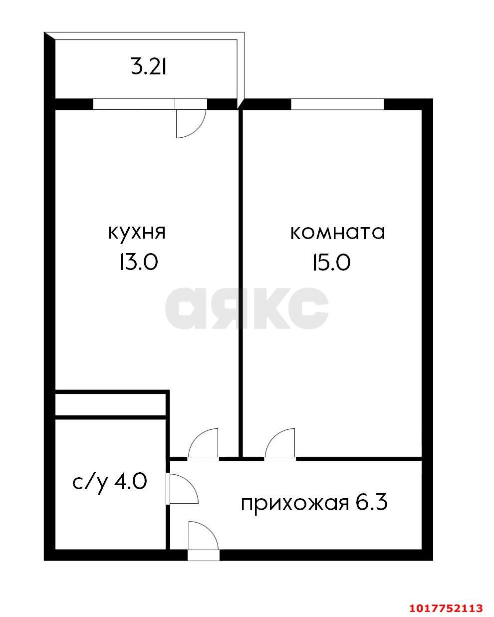 Фото №24: 1-комнатная квартира <span class="whitespace-nowrap">38 м²</span>, <span class="whitespace-nowrap">4/19 эт.</span> - Краснодар, мкр. Карасунский внутригородской округ, ул. имени Снесарева, 17/1к1