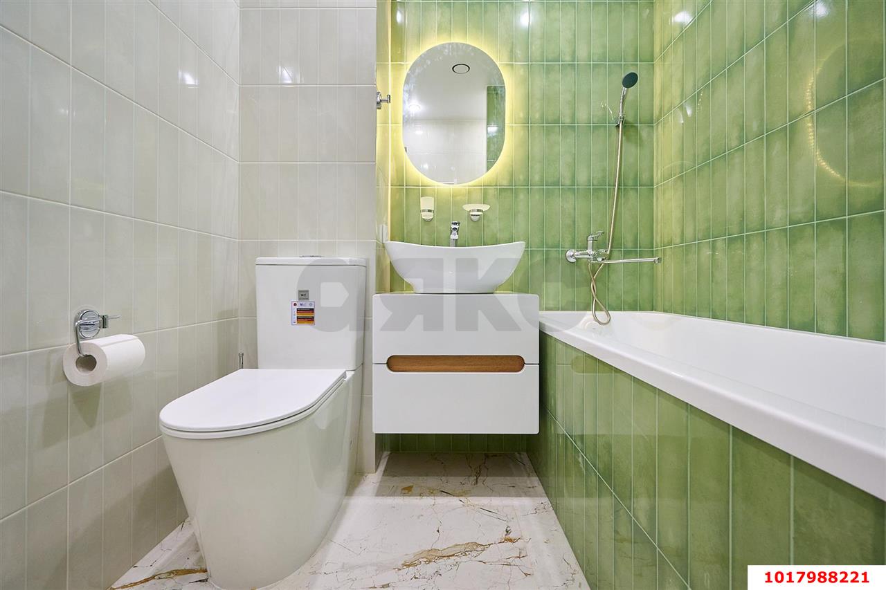 Фото №9: 2-комнатная квартира <span class="whitespace-nowrap">60 м²</span>, <span class="whitespace-nowrap">17/23 эт.</span> - Краснодар, Прикубанский внутригородской округ, ЖК Кубанский, мкр. Завод Измерительных Приборов, ул. Зиповская, 38