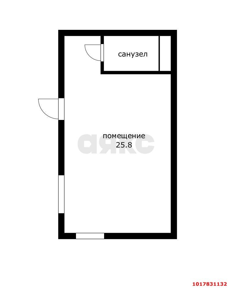 Фото №6: Студия <span class="whitespace-nowrap">25 м²</span>, <span class="whitespace-nowrap">1/9 эт.</span> - Краснодар, Прикубанский внутригородской округ, мкр. жилой комплекс Новые Сезоны, ул. Скандинавская, 1