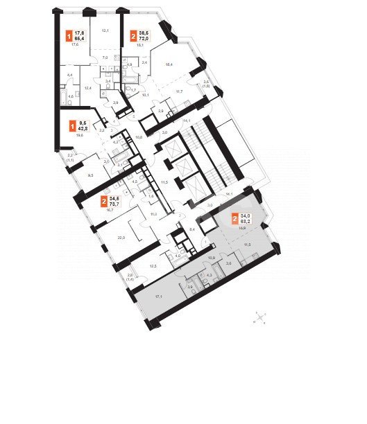 Фото №12: 2-комнатная квартира 64 м² - Москва, историческая местность Беляево, ул. Обручева, 28Гс1