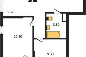 Фото №1: 2-комнатная квартира <span class="whitespace-nowrap">48 м²</span>, <span class="whitespace-nowrap">18/18 эт.</span> - Краснодар, мкр. Прикубанский внутригородской округ, 