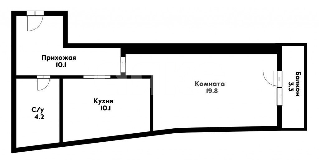 Фото №11: 1-комнатная квартира <span class="whitespace-nowrap">44 м²</span>, <span class="whitespace-nowrap">2/3 эт.</span> - Геленджик, ул. Степная, 18
