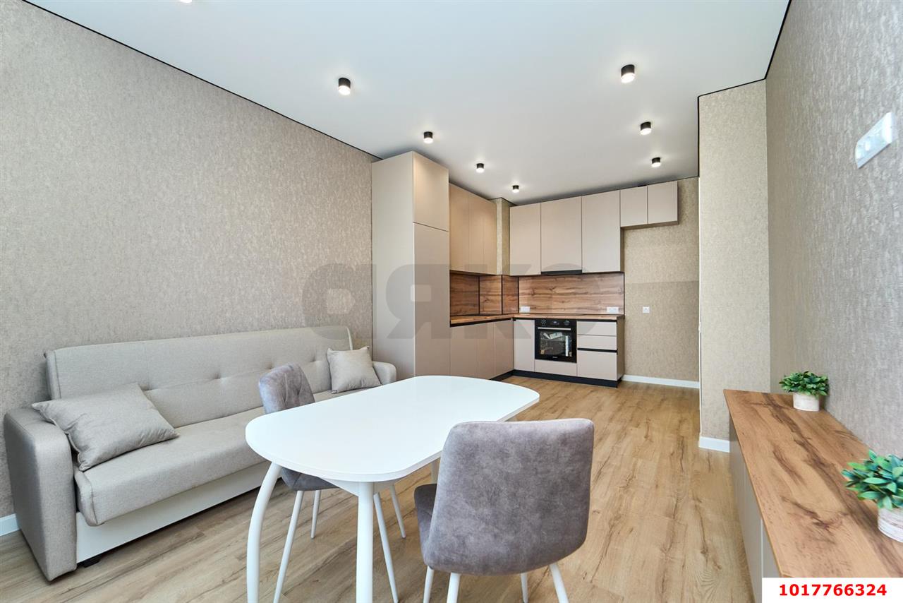 Фото №5: 1-комнатная квартира <span class="whitespace-nowrap">39 м²</span>, <span class="whitespace-nowrap">23/24 эт.</span> - Краснодар, Прикубанский внутригородской округ, мкр. ЖК Абрикосово, ул. имени Героя Георгия Бочарникова, 4к2