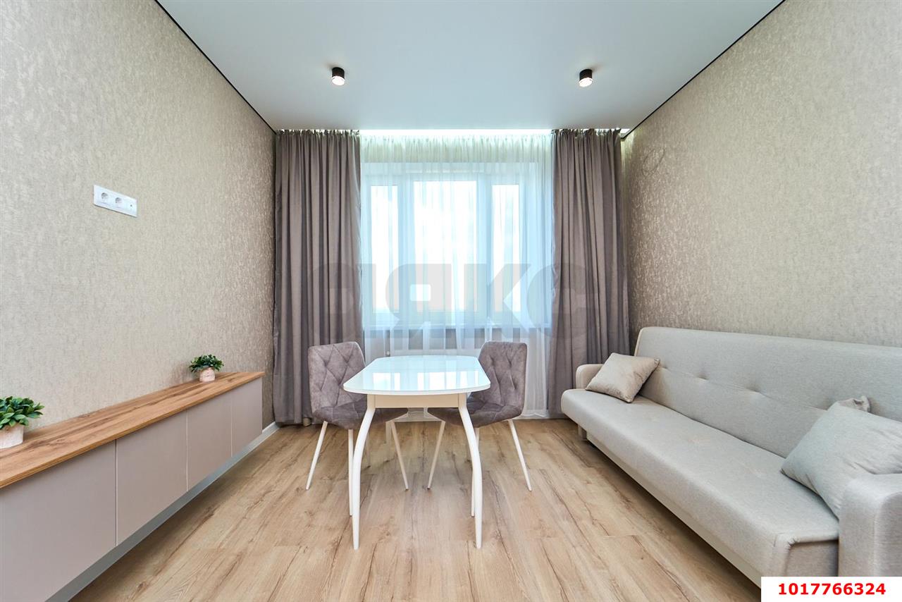 Фото №3: 1-комнатная квартира <span class="whitespace-nowrap">39 м²</span>, <span class="whitespace-nowrap">23/24 эт.</span> - Краснодар, Прикубанский внутригородской округ, мкр. ЖК Абрикосово, ул. имени Героя Георгия Бочарникова, 4к2