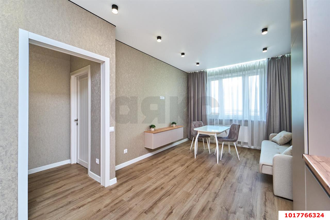 Фото №7: 1-комнатная квартира <span class="whitespace-nowrap">39 м²</span>, <span class="whitespace-nowrap">23/24 эт.</span> - Краснодар, Прикубанский внутригородской округ, мкр. ЖК Абрикосово, ул. имени Героя Георгия Бочарникова, 4к2