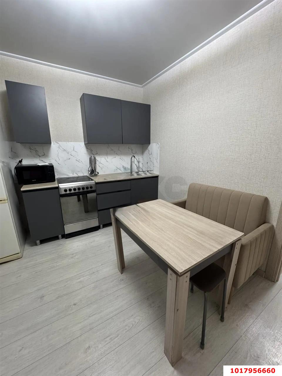Фото №4: 1-комнатная квартира <span class="whitespace-nowrap">37 м²</span>, <span class="whitespace-nowrap">2/16 эт.</span> - Краснодар, Прикубанский внутригородской округ, Восточный, мкр. жилой комплекс Квартал № 6, ул. имени 75-летия Победы, 26/1к2