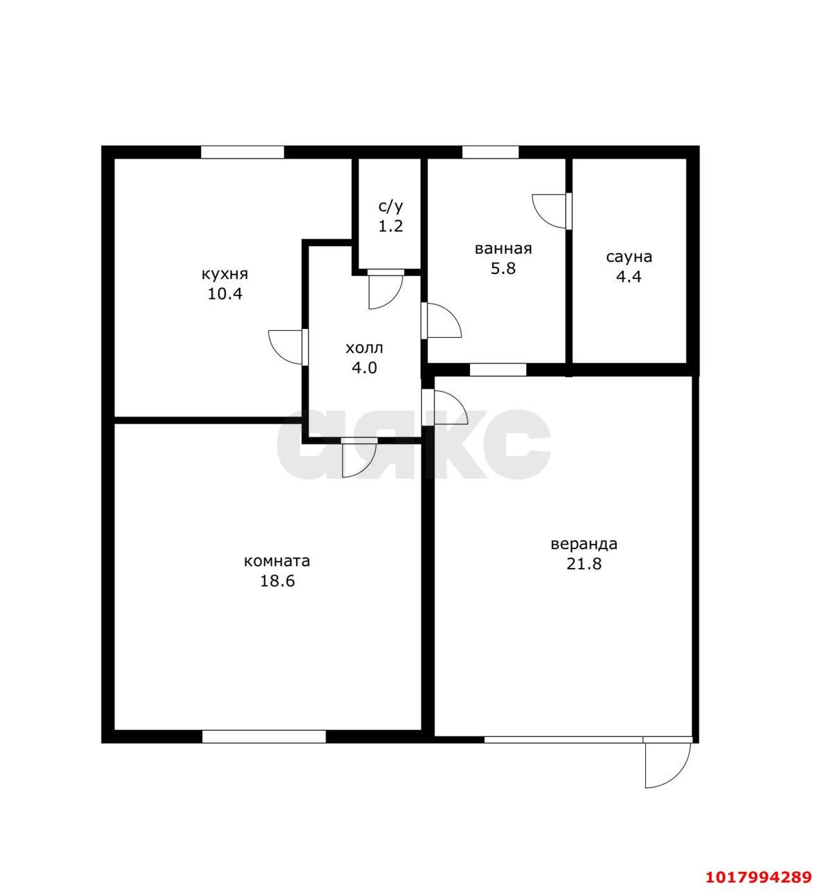 Фото №10: Дом <span class="whitespace-nowrap">66 м²</span> <span class="whitespace-nowrap">+ 6.35 сот.</span>, <span class="whitespace-nowrap">1 эт.</span> - Индустриальный, Прикубанский внутригородской округ, мкр. Дивный, б-р Голубой, 32