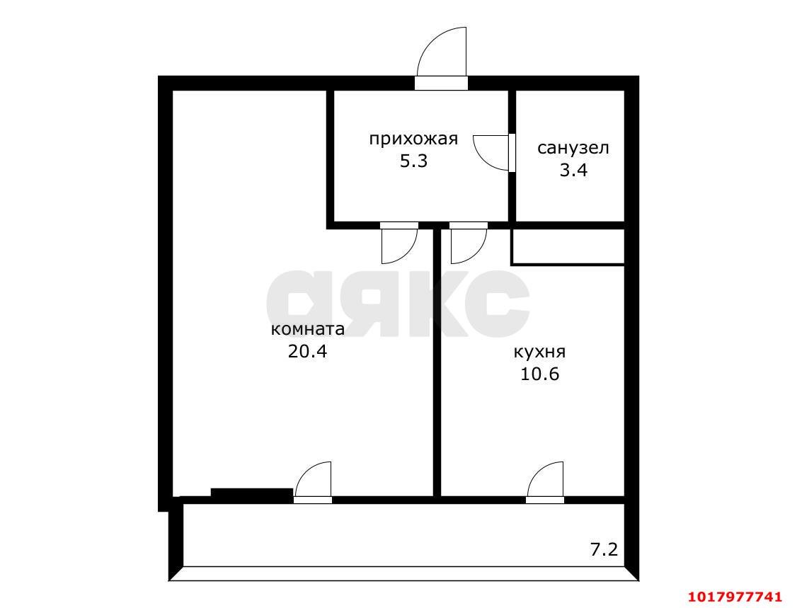 Фото №11: 1-комнатная квартира <span class="whitespace-nowrap">47 м²</span>, <span class="whitespace-nowrap">11/17 эт.</span> - Краснодар, Прикубанский внутригородской округ, 2-я Площадка, мкр. жилой комплекс Кремлёвские Ворота, ул. Кореновская, 2к4