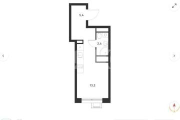 Фото №1: Студия <span class="whitespace-nowrap">21 м²</span>, <span class="whitespace-nowrap">5/18 эт.</span> - Москва Новомосковский административный округ