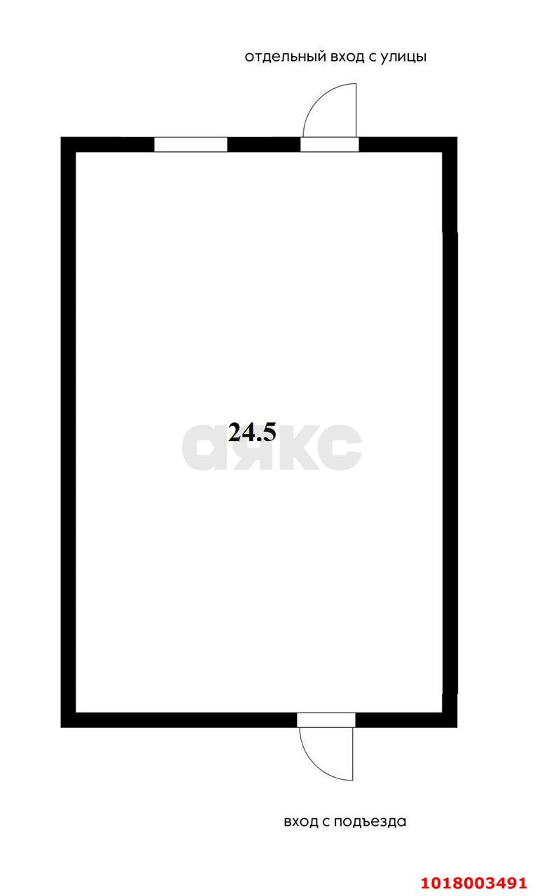 Фото №4: Торговое помещение <span class="whitespace-nowrap">24 м²</span>, <span class="whitespace-nowrap">-1/18 эт.</span> - Краснодар, Прикубанский внутригородской округ, мкр. Славянский, ул. Заполярная, 45