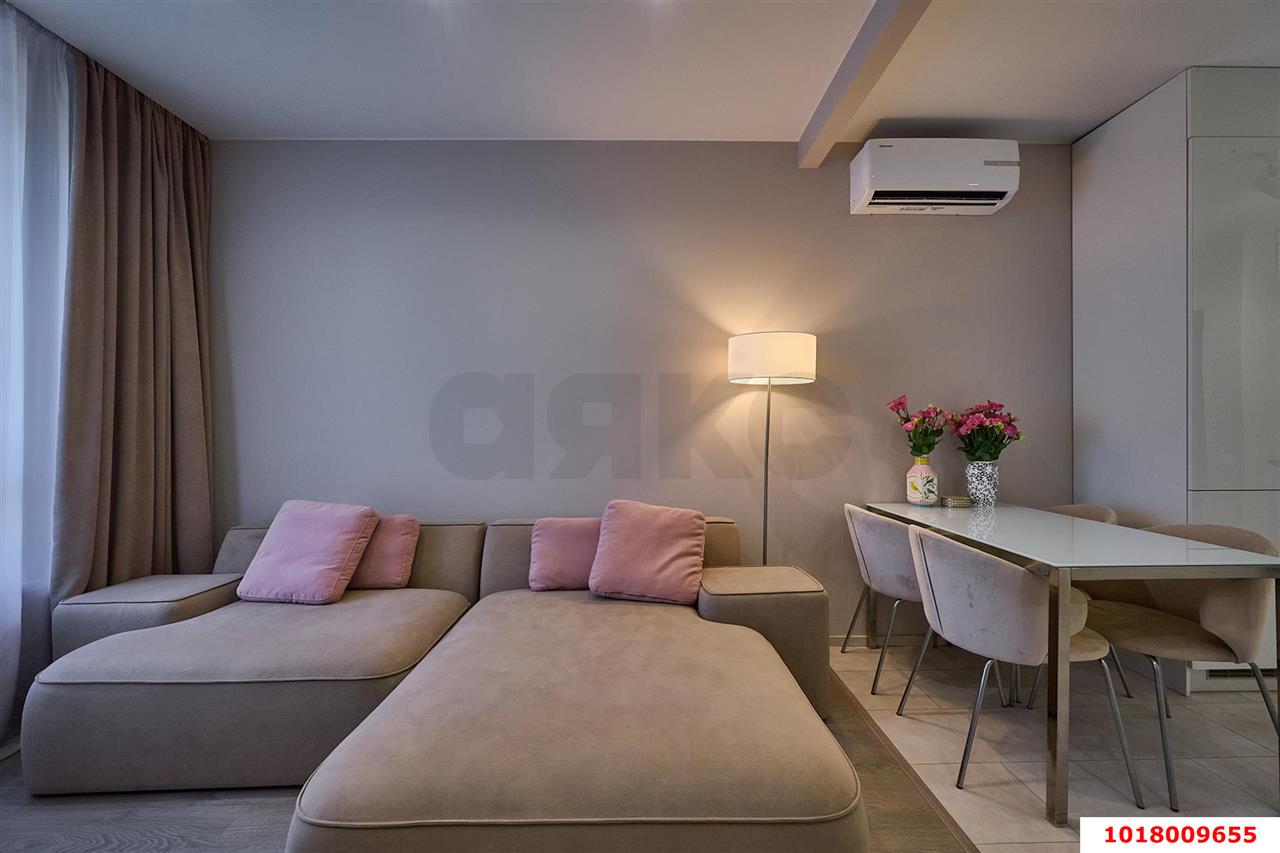 Фото №9: 2-комнатная квартира <span class="whitespace-nowrap">65 м²</span>, <span class="whitespace-nowrap">8/25 эт.</span> - Краснодар, Прикубанский внутригородской округ, Фестивальный, Отделение № 1 совхоза Солнечный, мкр. ЖК Седьмой Континент, ул. Совхозная, 1к1