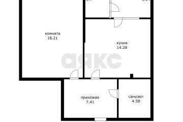 Фото №1: 1-комнатная квартира <span class="whitespace-nowrap">44 м²</span>, <span class="whitespace-nowrap">3/25 эт.</span> - Краснодар, мкр. Школьный, ул. Школьная, 1