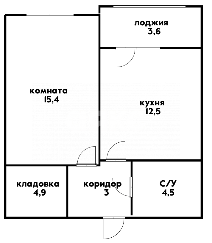 Фото №10: 1-комнатная квартира <span class="whitespace-nowrap">40 м²</span>, <span class="whitespace-nowrap">2/7 эт.</span> - Геленджик, ул. Гоголя, 11Бк4