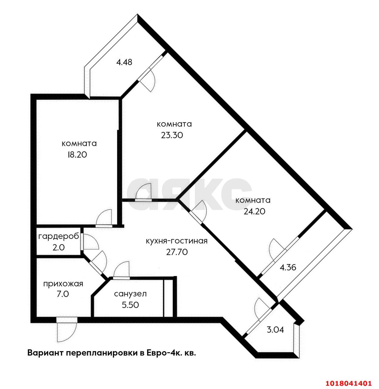 Фото №25: 3-комнатная квартира <span class="whitespace-nowrap">109 м²</span>, <span class="whitespace-nowrap">3/12 эт.</span> - Краснодар, Прикубанский внутригородской округ, мкр. 2-я Площадка, ул. Ветеранов, 85