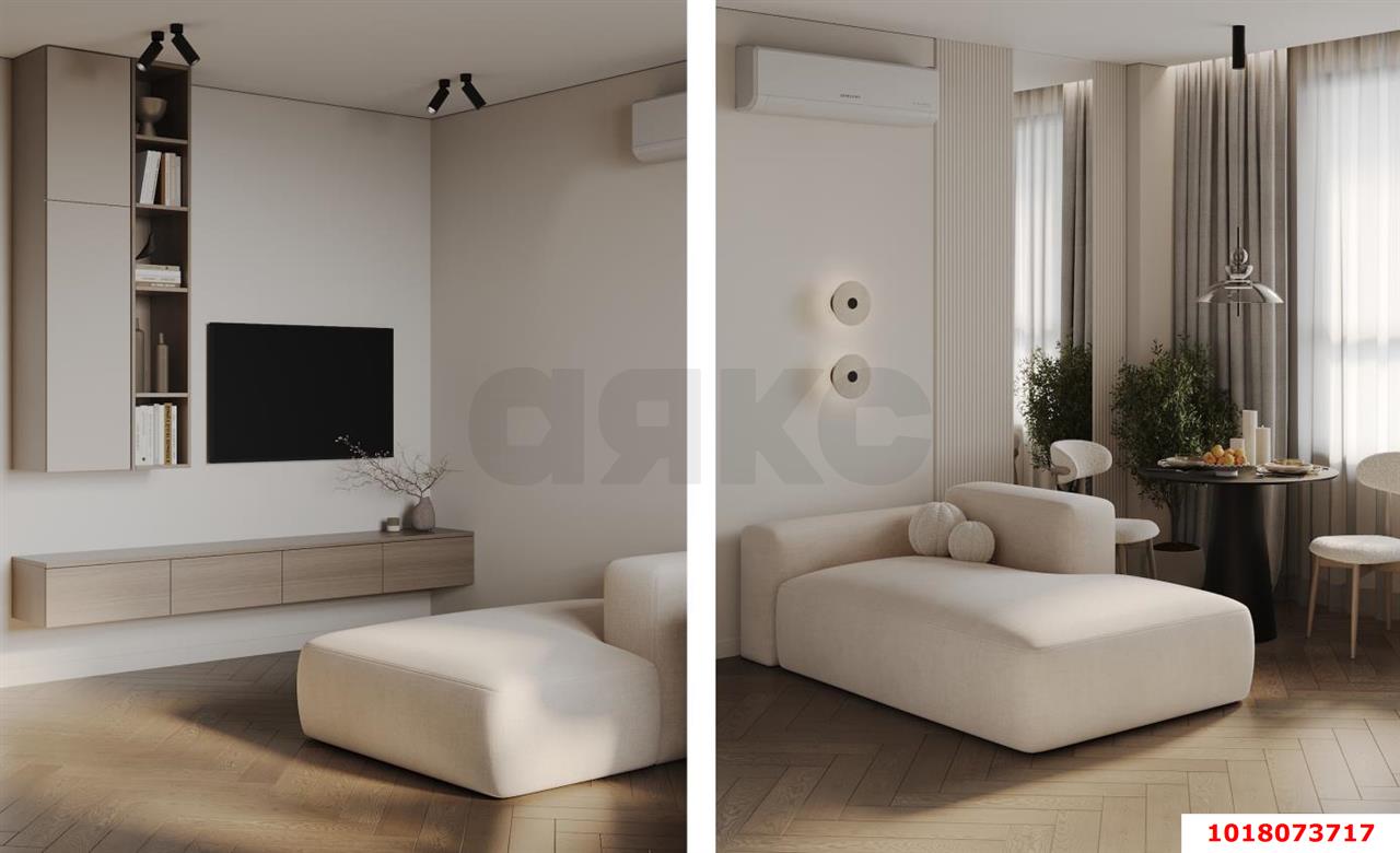Фото №6: 1-комнатная квартира <span class="whitespace-nowrap">39 м²</span>, <span class="whitespace-nowrap">7/17 эт.</span> - Краснодар, Прикубанский внутригородской округ, мкр. Фестивальный, ул. Круговая, 4/1к4