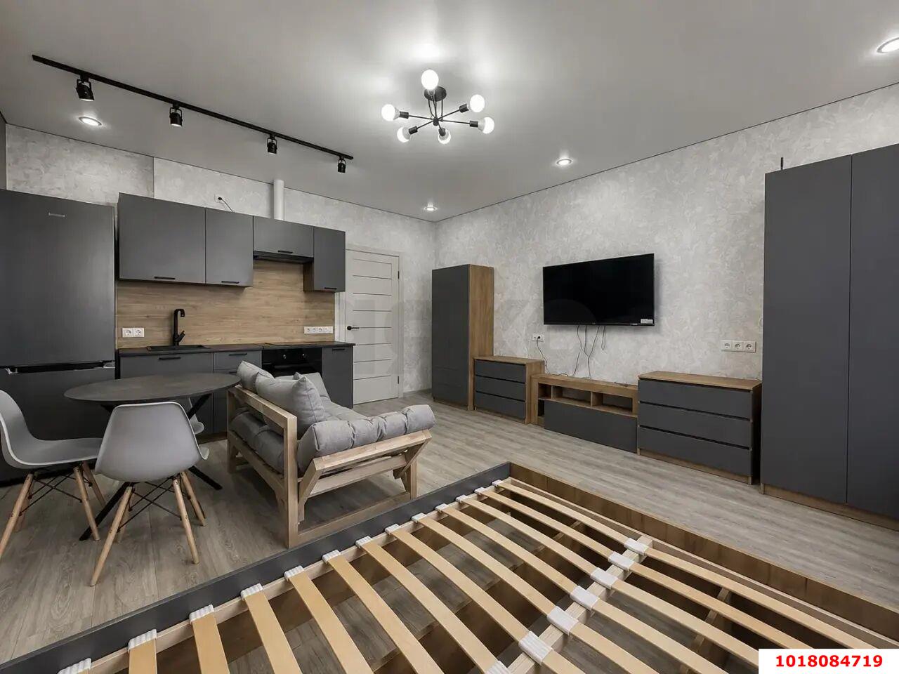Фото №4: Студия <span class="whitespace-nowrap">30 м²</span>, <span class="whitespace-nowrap">7/18 эт.</span> - Краснодар, Прикубанский внутригородской округ, Музыкальный, мкр. ЖК Жемчужина, ул. имени Ф.И. Шаляпина, 30/1к1