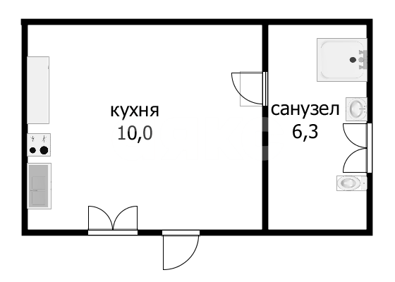 Фото №19: Дом <span class="whitespace-nowrap">45 м²</span> <span class="whitespace-nowrap">+ 6 сот.</span>, <span class="whitespace-nowrap">1 эт.</span> - Варениковская, ул. Шугинская