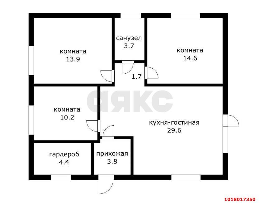 Фото №17: Дом <span class="whitespace-nowrap">90 м²</span> <span class="whitespace-nowrap">+ 4 сот.</span>, <span class="whitespace-nowrap">1 эт.</span> - Елизаветинская, Прикубанский внутригородской округ, мкр. СНТ Восход, ул. Центральная