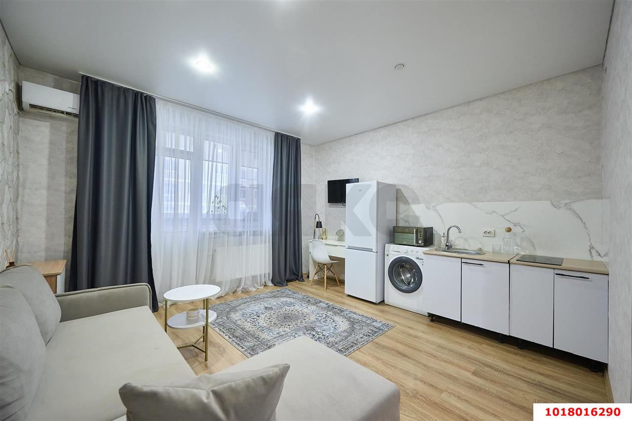 Фото №3: Студия <span class="whitespace-nowrap">24 м²</span>, <span class="whitespace-nowrap">5/19 эт.</span> - Краснодар, Прикубанский внутригородской округ, мкр. Славянский, ул. Заполярная, 37к5