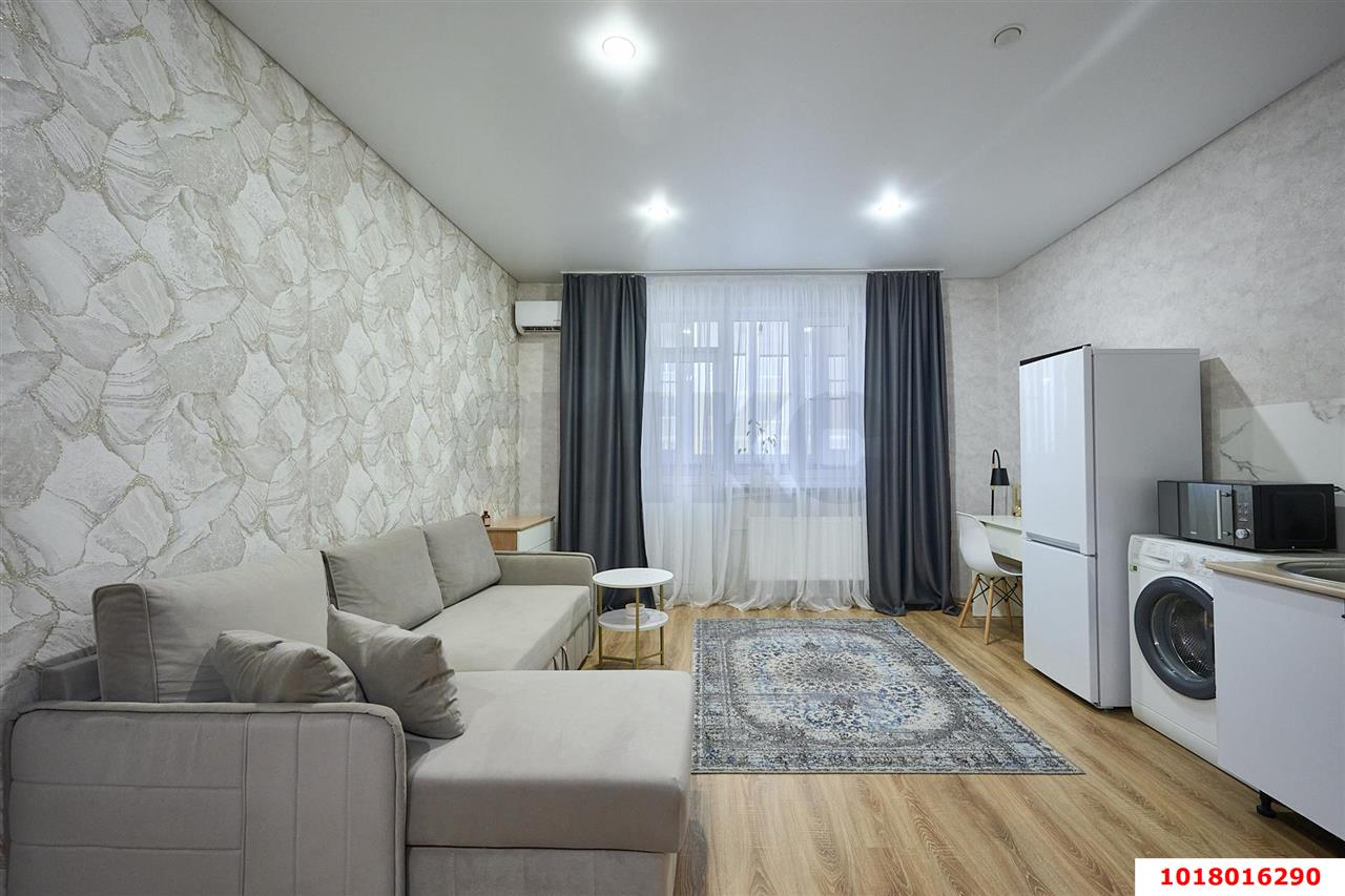 Фото №2: Студия <span class="whitespace-nowrap">24 м²</span>, <span class="whitespace-nowrap">5/19 эт.</span> - Краснодар, Прикубанский внутригородской округ, мкр. Славянский, ул. Заполярная, 37к5