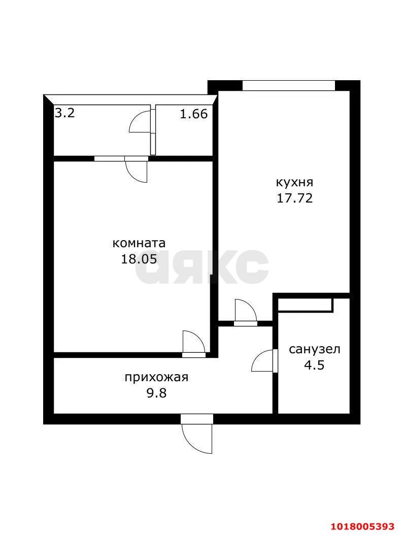 Фото №16: 1-комнатная квартира <span class="whitespace-nowrap">55 м²</span>, <span class="whitespace-nowrap">8/12 эт.</span> - Краснодар, Западный внутригородской округ, мкр. ЖК Эндемик, ул. Шоссе Нефтяников, 26