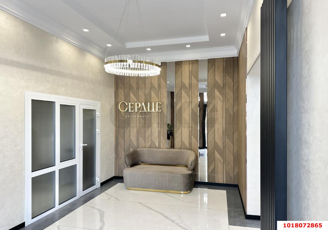 Фото №5: Студия <span class="whitespace-nowrap">31 м²</span>, <span class="whitespace-nowrap">10/24 эт.</span> - Краснодар, Прикубанский внутригородской округ, Круглик, жилой комплекс Сердце, мкр. Школьный, ул. Школьная, 1