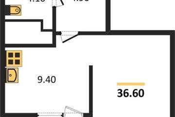 Фото №1: Студия <span class="whitespace-nowrap">36 м²</span>, <span class="whitespace-nowrap">3/8 эт.</span> - Краснодар, мкр. жилой комплекс Югге,