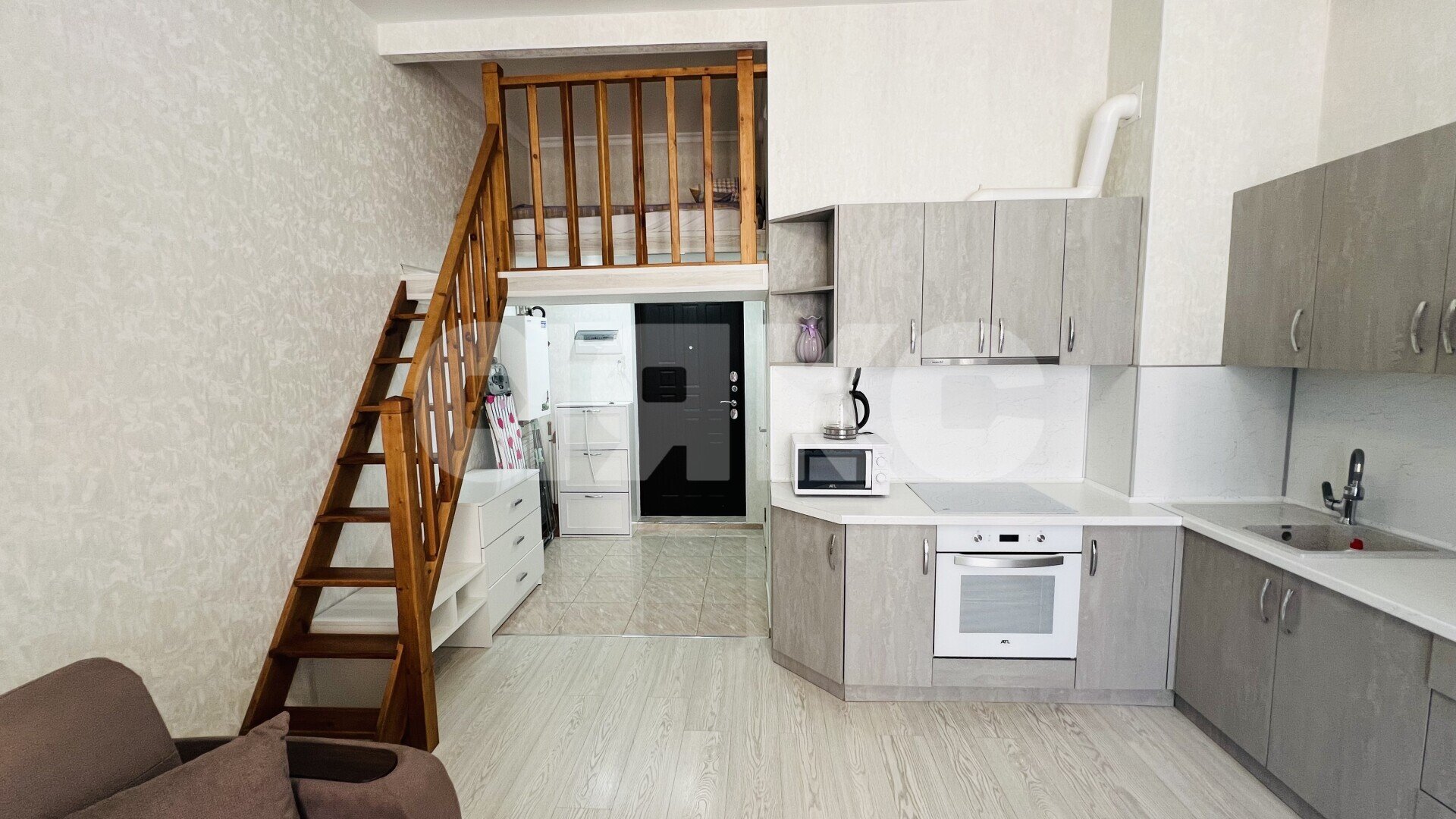 Фото №3: Студия <span class="whitespace-nowrap">30 м²</span>, <span class="whitespace-nowrap">4/6 эт.</span> - Сириус, Весёлое, мкр. жилой комплекс Грин Сейл Парк, ул. Весёлая, 82/1