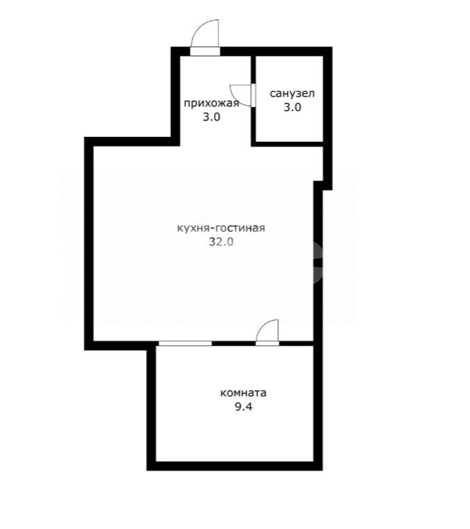 Фото №10: 1-комнатная квартира <span class="whitespace-nowrap">44 м²</span>, <span class="whitespace-nowrap">3/5 эт.</span> - Сочи, Центральный, мкр. Новый Сочи, ул. Калужская, 28/2