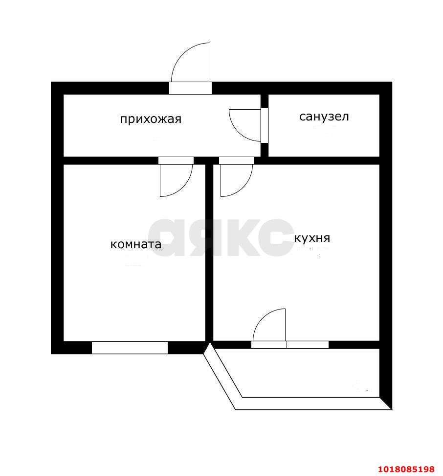 Фото №9: 1-комнатная квартира <span class="whitespace-nowrap">36 м²</span>, <span class="whitespace-nowrap">3/4 эт.</span> - Новая Адыгея, мкр. жилой комплекс Тургеневский-2, ул. Тургеневское шоссе, 25/7Р