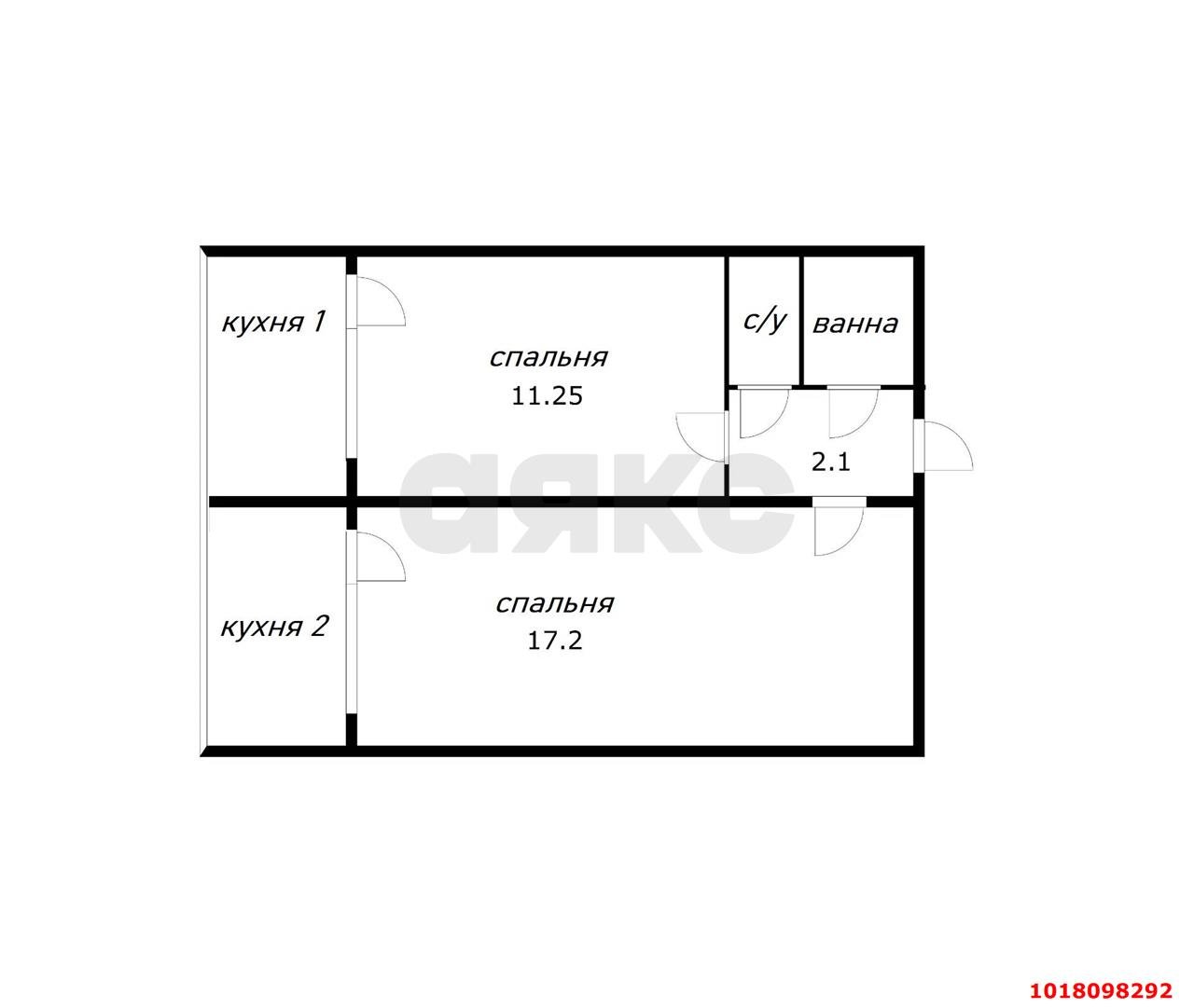 Фото №2: 1-комнатная квартира <span class="whitespace-nowrap">42 м²</span>, <span class="whitespace-nowrap">9/9 эт.</span> - Краснодар, Центральный внутригородской округ, мкр. Центральный, ул. Товарная, 2