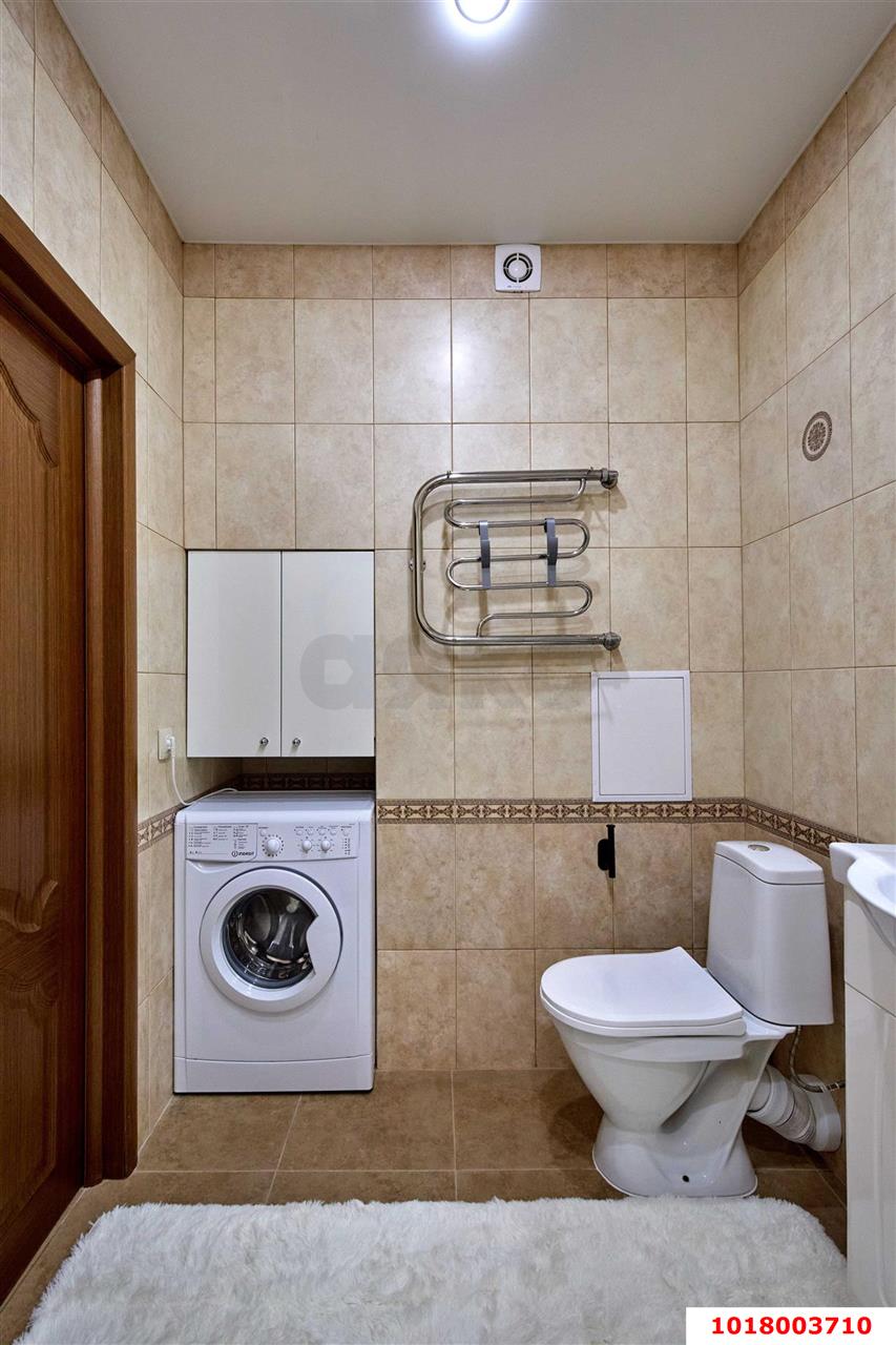 Фото №15: 1-комнатная квартира <span class="whitespace-nowrap">53 м²</span>, <span class="whitespace-nowrap">4/25 эт.</span> - Краснодар, Прикубанский внутригородской округ, Фестивальный, Отделение № 1 совхоза Солнечный, мкр. ЖК Седьмой Континент, ул. Совхозная, 1к7