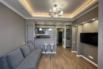 Фото №1: 1-комнатная квартира <span class="whitespace-nowrap">46 м²</span>, <span class="whitespace-nowrap">12/24 эт.</span> - Краснодар, мкр. Центральный, ул. Кубанская набережная, 37