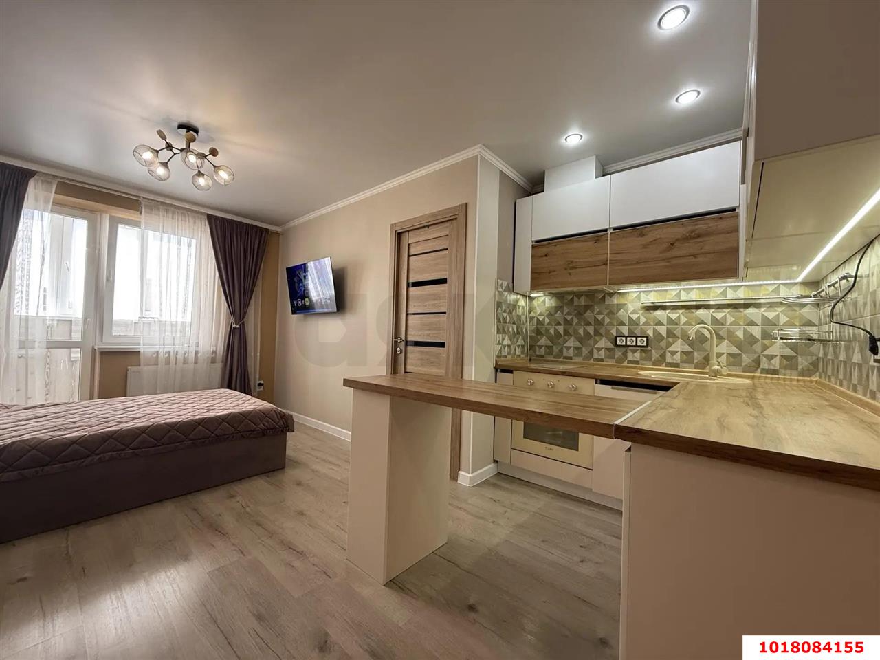 Фото №8: 1-комнатная квартира <span class="whitespace-nowrap">44 м²</span>, <span class="whitespace-nowrap">17/17 эт.</span> - Краснодар, Прикубанский внутригородской округ, Музыкальный, ЖК Времена Года, мкр. имени Петра Метальникова, ул. Петра Метальникова, 5к1