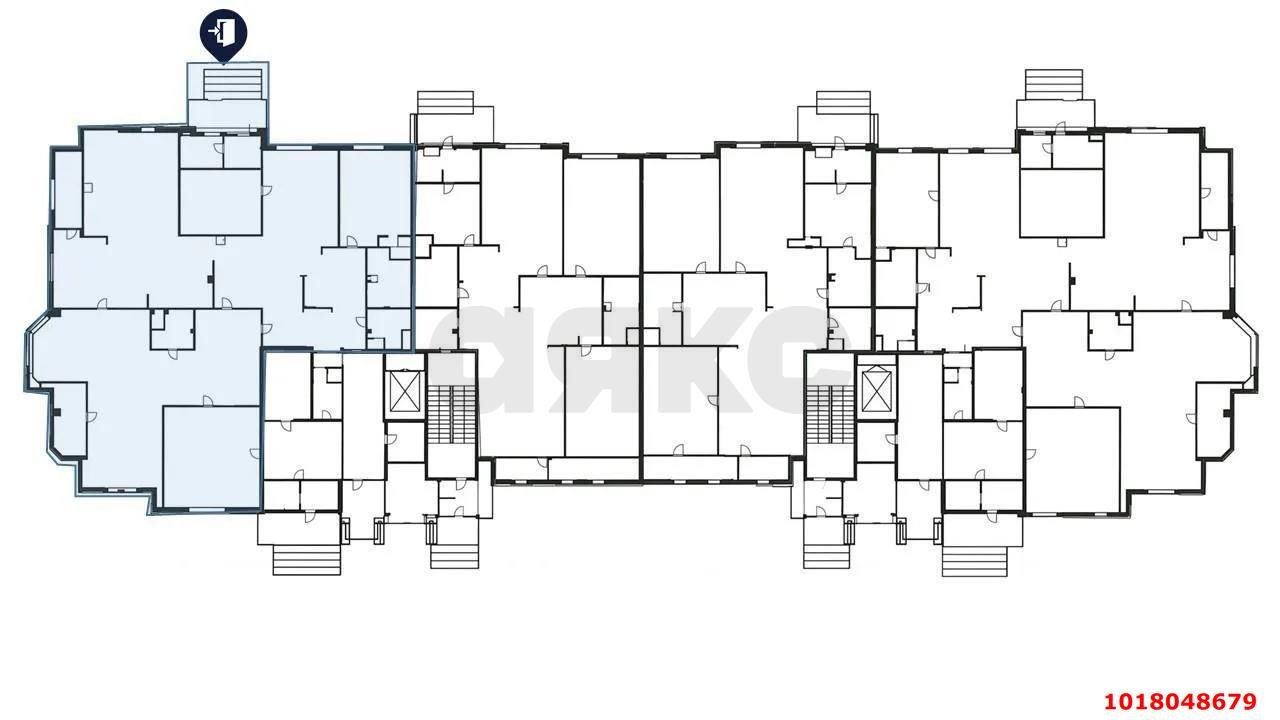 Фото №3: Торговое помещение <span class="whitespace-nowrap">228 м²</span>, <span class="whitespace-nowrap">1/19 эт.</span> - Краснодар, Западный внутригородской округ, ЖК Центральный, мкр. Центральный, ул. Будённого, 129