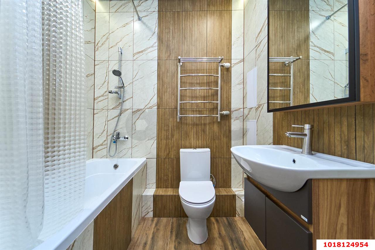 Фото №10: 1-комнатная квартира <span class="whitespace-nowrap">43 м²</span>, <span class="whitespace-nowrap">7/17 эт.</span> - Краснодар, Прикубанский внутригородской округ, Фестивальный, мкр. ЖК Цветы, ул. Круговая, 4Вк2
