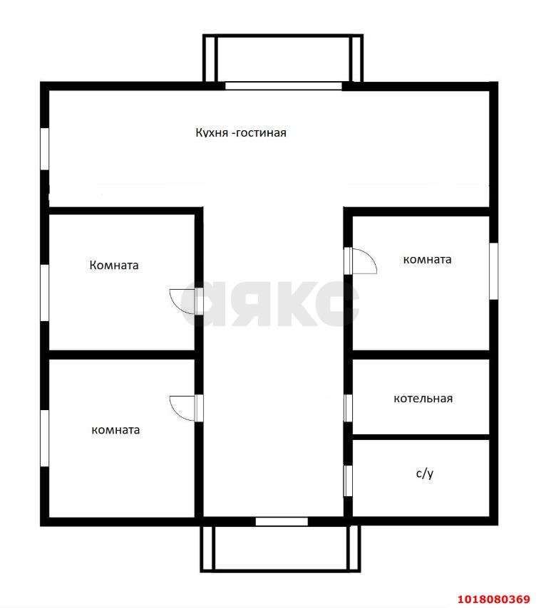 Фото №18: Дом <span class="whitespace-nowrap">80 м²</span> <span class="whitespace-nowrap">+ 3 сот.</span>, <span class="whitespace-nowrap">1 эт.</span> - Российский, мкр. Прикубанский внутригородской округ, ул. Рязанская, 11литЧ