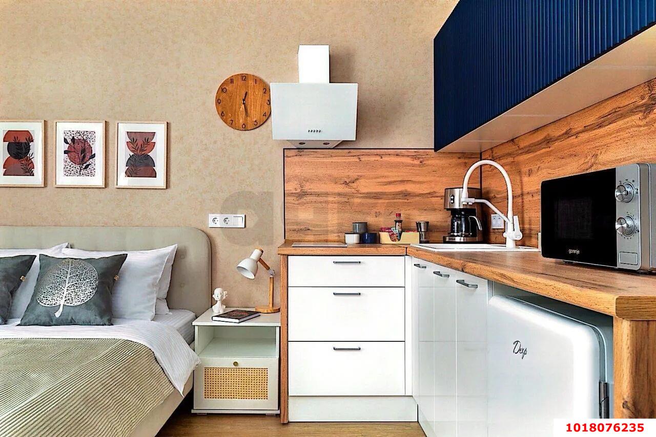 Фото №7: Апартаменты <span class="whitespace-nowrap">26 м²</span>, <span class="whitespace-nowrap">11/16 эт.</span> - Краснодар, Карасунский внутригородской округ, Хлопчато-бумажный Комбинат, мкр. жилой комплекс Гранд Пэлэс, ул. Уральская, 75/6