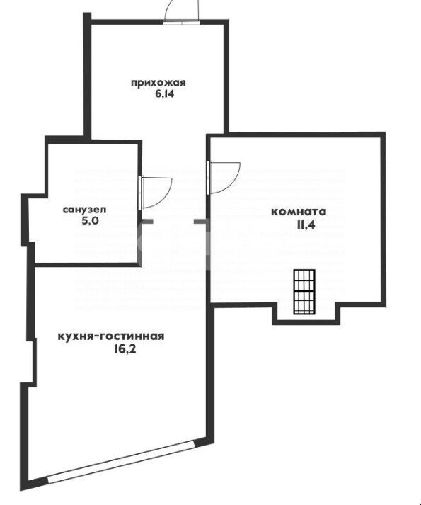 Фото №8: 1-комнатная квартира <span class="whitespace-nowrap">40 м²</span>, <span class="whitespace-nowrap">7/7 эт.</span> - Геленджик, мкр. 5-й, ул. Херсонская, 70