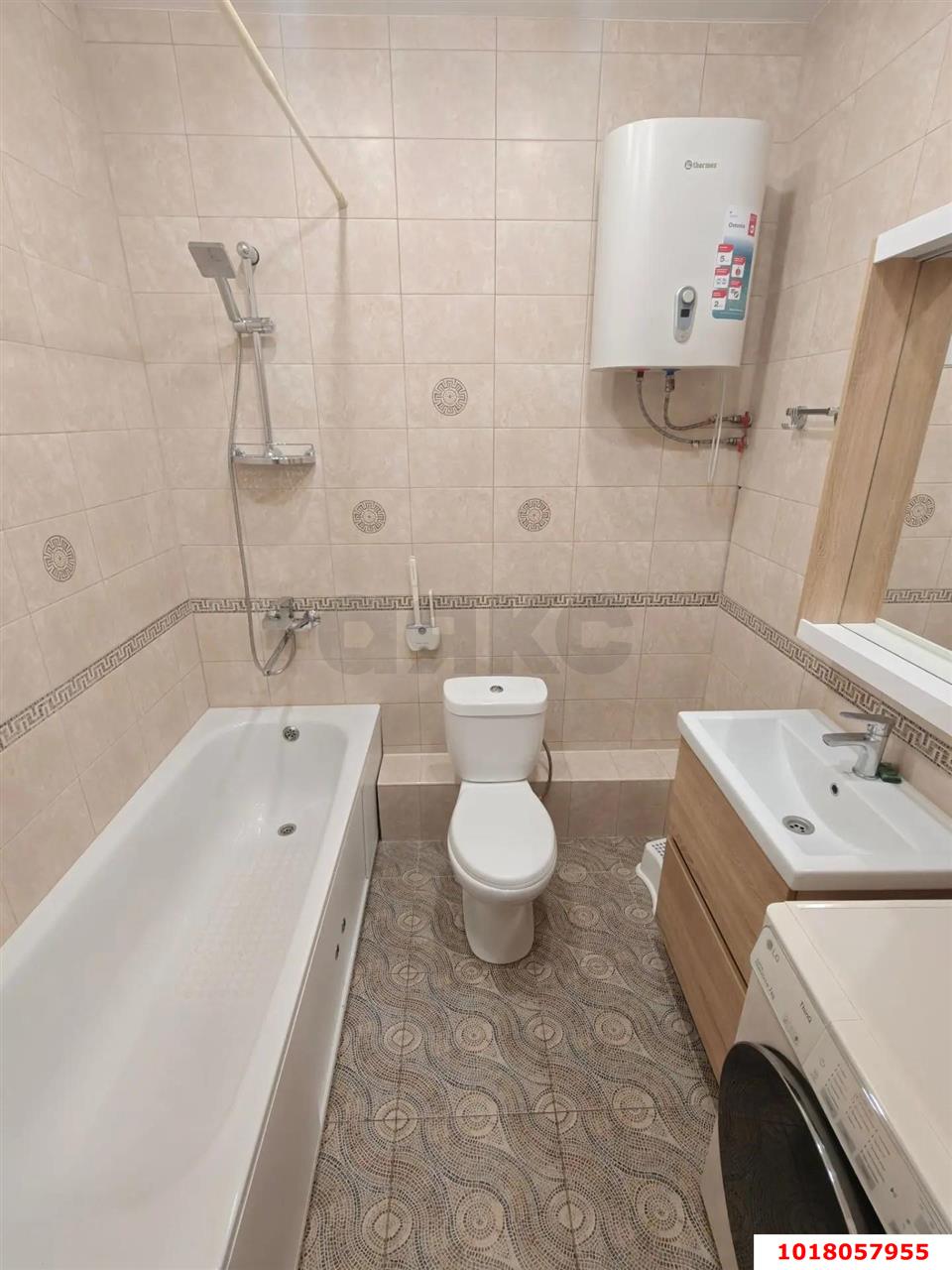 Фото №9: 1-комнатная квартира <span class="whitespace-nowrap">45 м²</span>, <span class="whitespace-nowrap">9/16 эт.</span> - Краснодар, Прикубанский внутригородской округ, Панорама, мкр. ЖК Перспектива, ул. Героев-Разведчиков, 8к3