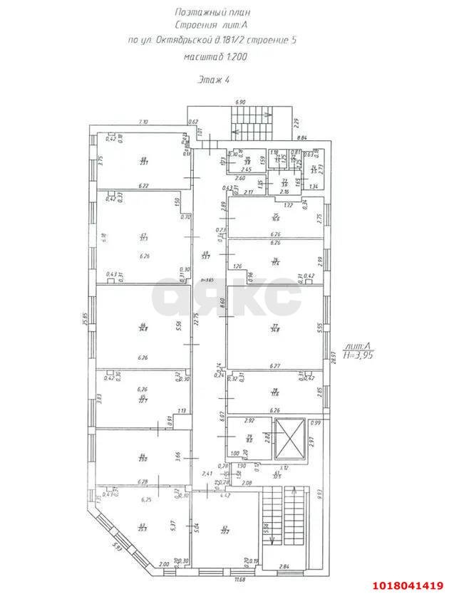 Фото №11: Отдельное здание <span class="whitespace-nowrap">700 м²</span>, <span class="whitespace-nowrap">1/5 эт.</span> - Краснодар, Западный внутригородской округ, мкр. Центральный, ул. Будённого, 125А