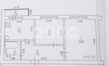 Фото №22: 2-комнатная квартира <span class="whitespace-nowrap">41 м²</span>, <span class="whitespace-nowrap">4/5 эт.</span> - Горячий Ключ, мкр. Администрация, ул. Ленина, 199
