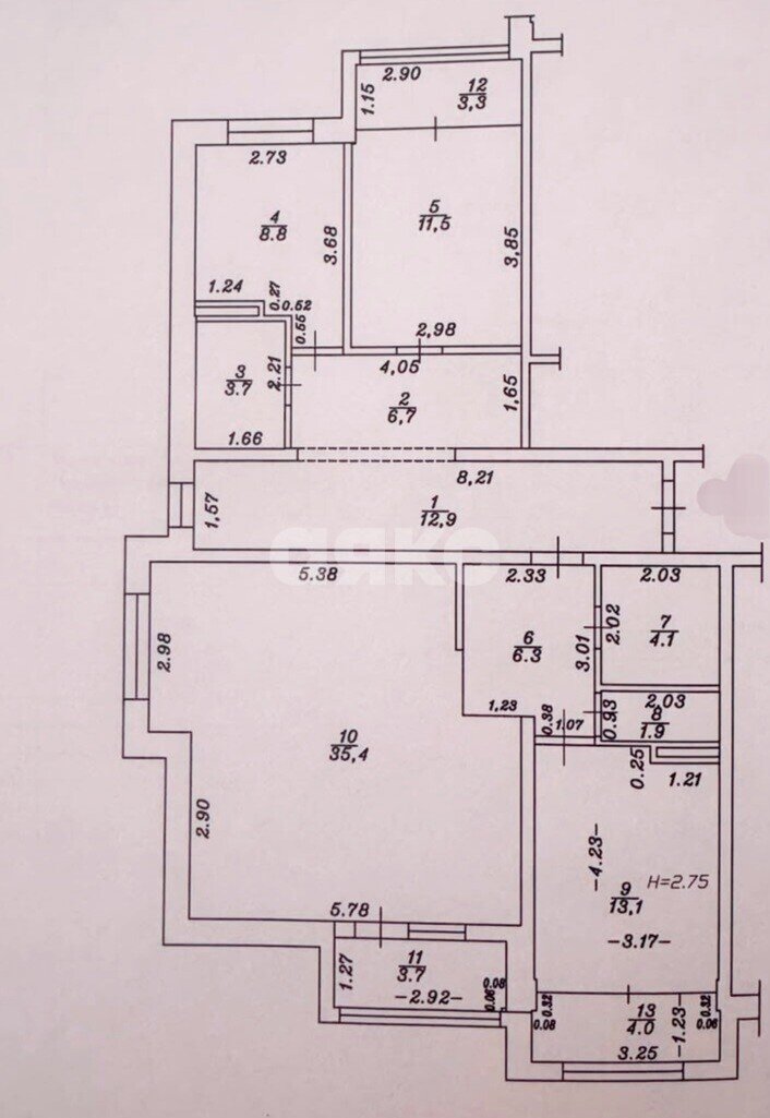 Фото №26: 3-комнатная квартира <span class="whitespace-nowrap">104 м²</span>, <span class="whitespace-nowrap">6/6 эт.</span> - Анапа, мкр. ЖК Бельведер, ул. Таманская, 121к8