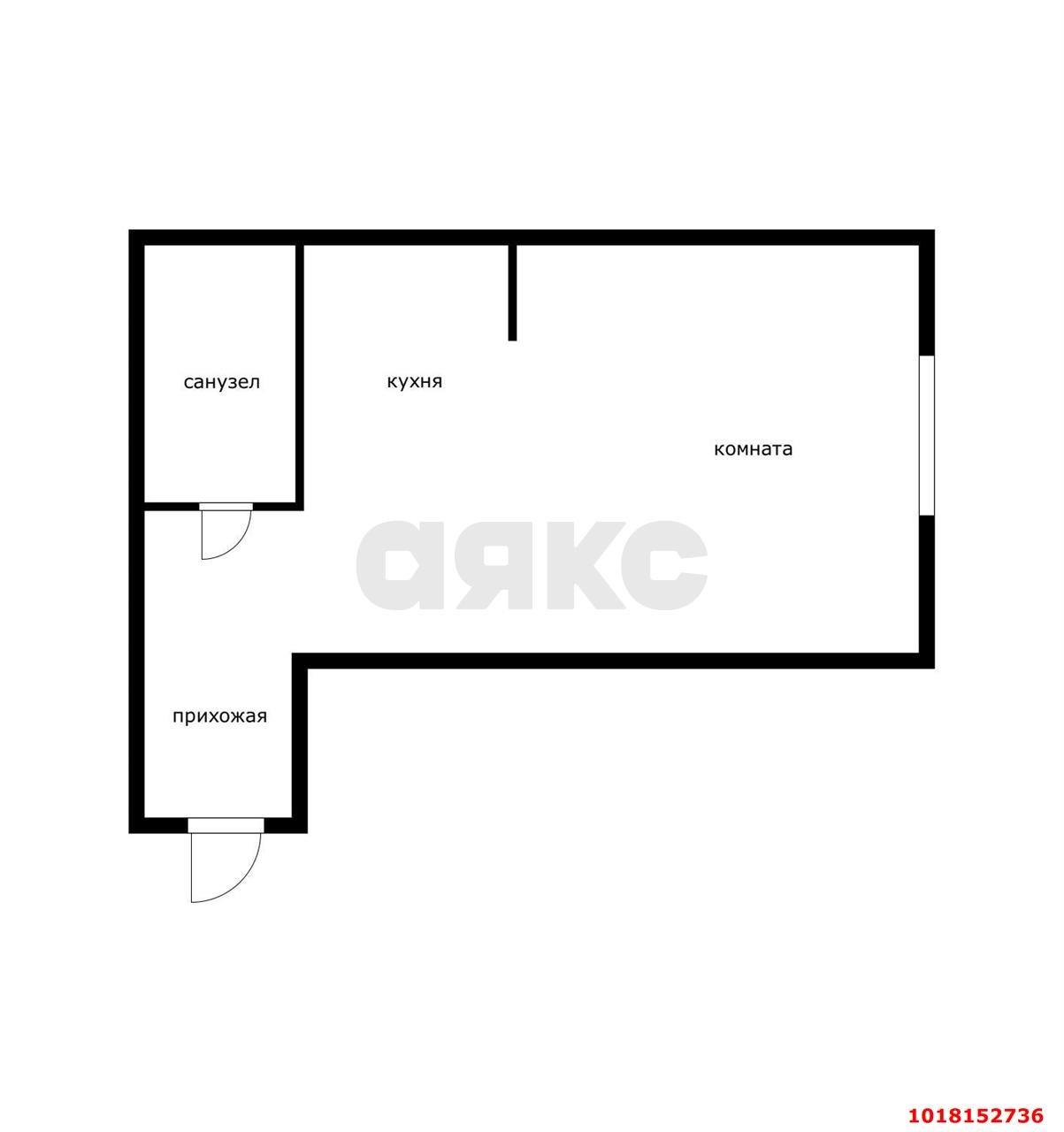 Фото №15: Студия <span class="whitespace-nowrap">29 м²</span>, <span class="whitespace-nowrap">3/5 эт.</span> - Краснодар, Прикубанский внутригородской округ, мкр. Музыкальный, ул. имени С.В. Рахманинова, 7